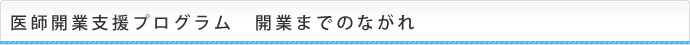 開業までのながれ